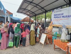 Gandeng UMKM, Pemkab Bojonegoro Sukses Gelar Gerakan Pangan Murah di Desa Penganten