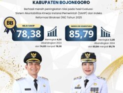 Prestasi Pemkab Bojonegoro Terus Meningkat, Sakip dan Pelayanan Publik Terbaik.