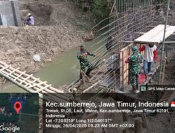 Kodim 0813 Bojonegoro Garap 10 Jembatan Perintis Garuda