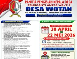Pendaftaran Pilkades PAW Desa Wotan Dibuka, Tiga Bakal Calon Langsung Mendaftar