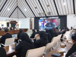 Bupati dan Wakil Bupati Bojonegoro Ikuti Secara Daring Talkshow Pencegahan Korupsi yang Digelar BPSDM Kemendagri