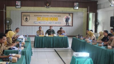 Mantapkan Koordinasi Lintas Sektor, Kodim 0813 dan Pemkab Bojonegoro Gelar Rakor Kesiapan TMMD 129