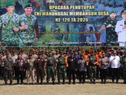 TMMD Ke-129 di Kedungadem Resmi Ditutup, Terus Kobarkan Semangat Kebersamaan untuk Kesejahteraan Masyarakat
